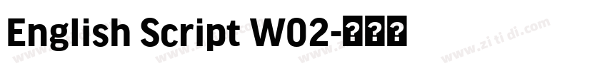 English Script W02字体转换